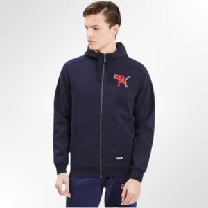 Men Long Sleeve Athletic Full Zip Hoodie